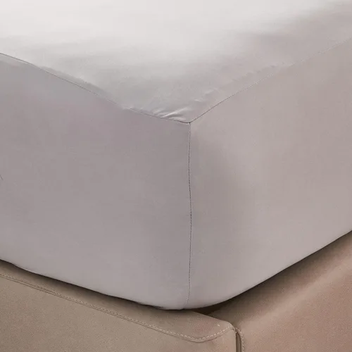 Vista 5 de Juego de sábanas tamaño matrimonial de lujo con 2 fundas de almohada, tela ultrasuave, refrescante y transpirable, sábanas grises, juego de 4 piezas