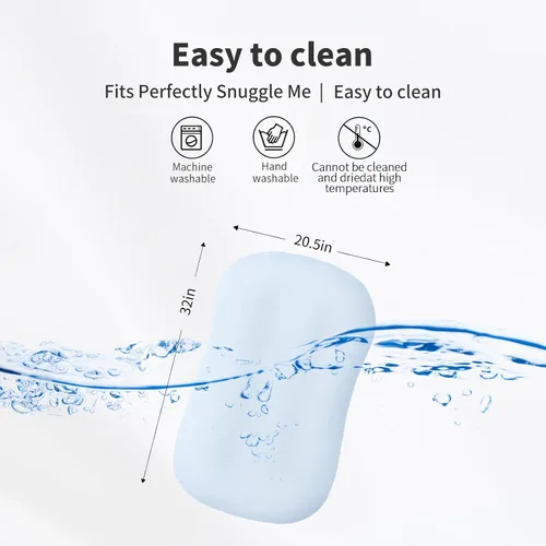 Vista 6 de Pucmaoci Fundas impermeables orgánicas para tumbonas de bebé 100% algodón orgánico Funda extraíble con forro impermeable Lavable a máquina