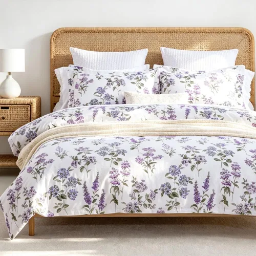 Vista 10 de DAUAOTO Juego de funda de edredón Twin XL de 68"X92", ropa de cama de algodón con estampado de granja para cama Twin XL extra larga, patrón floral