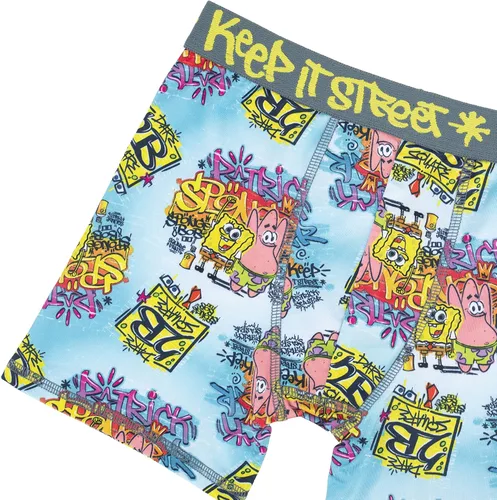 Vista 3 de SpongeBob SquarePants Boys' Tienda Exclusive Underwear Multipacks with Patrick, Squidward and More in Sizes 4, 6, 8, 10 & 12