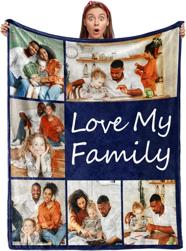 Vista 15 de Envío al día siguiente, manta personalizada para parejas con fotos, manta de franela personalizada, regalos para novio, novia, manta personalizada