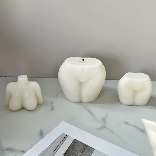 Vista 3 de Moldes de vela corporal para hacer velas, molde de velas en forma de cuerpo femenino sexy en 3D, molde de fundición de resina de silicona, artesanía