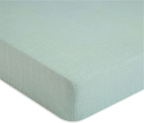 Vista 32 de Crane Baby Sábana bajera, sábana bajera ajustable de algodón suave para cunas y guarderías, cobre beige, 28 pulgadas de ancho x 52 pulgadas de alto