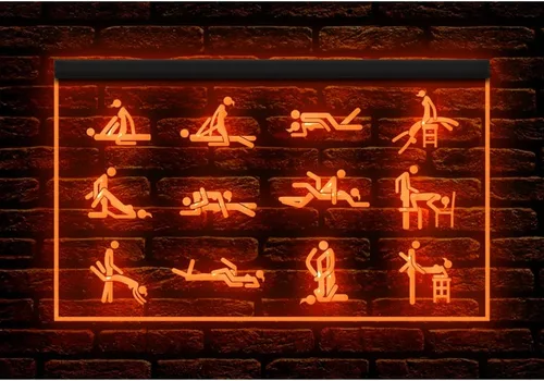 Vista 6 de 180029 Sex Funny Posture - Letrero de neón con luz nocturna LED para adultos, tienda de tienda, bar, pub, hombre, cueva