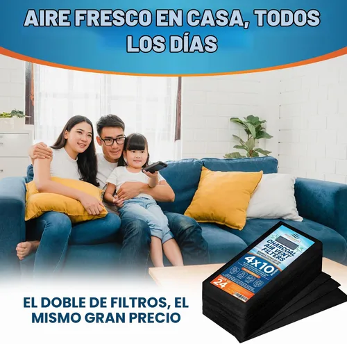 Vista 9 de Filtros de Ventilación de Carbón Activado para el Hogar - Filtros de Ventilación de Suelo de Carbón Activado de 4" x 10" para Control de Polvo