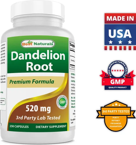 Vista 6 de Best Naturals Raíz de diente de león 520 mg y extracto de Ashwagandha 500 mg