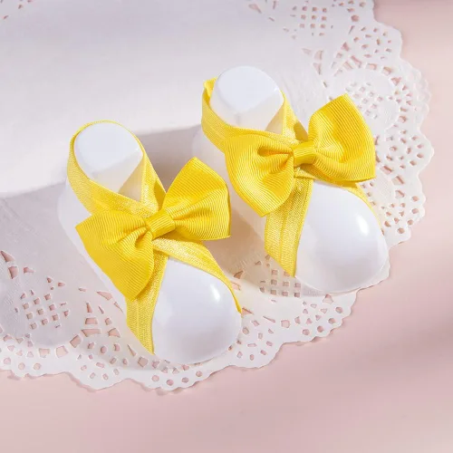 Vista 5 de Sandalias con Flor para Pies Descalzos de Niña Bebé para Recién Nacidos (0-3T)