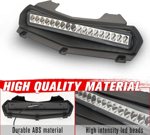 Vista 5 de A & UTV PRO Luz LED de Scoop de Capó para Yamaha Wolverine RMAX 1000 RMAX2/RMAX4 2021 2022 2023 2024 2025, Barra de Luz Auxiliar Delantera
