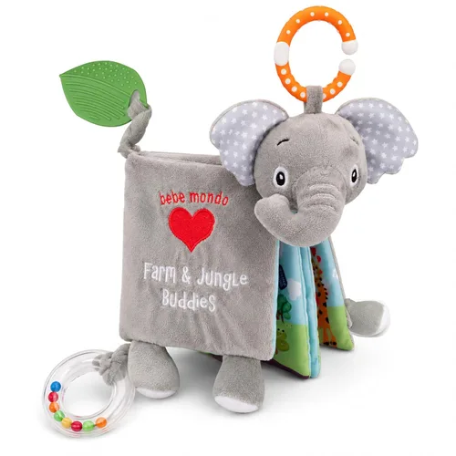 Vista 12 de Libros Juguetes de Bebé Elefante, 0-6-12 Meses, Loveys, Libros Crujientes para Bebés, Regalos de Baby Shower Navidad, Juguetes Infantiles, 1-2 Años