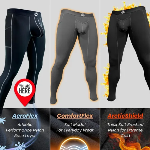 Vista 4 de RM Real Men Leggings de nailon para correr, tamaño de bolsa personalizada ABCD, cintura XS-5XL, pantalones de yoga, medias, capa base para clima
