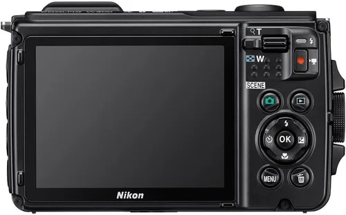 Vista 4 de Cámara digital Nikon W300 resistente al agua con 3 pulgadas TFT LCD, Color negro