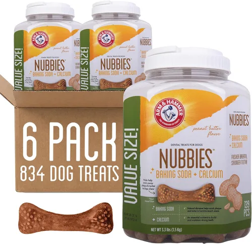 Vista 8 de Arm & Hammer Nubbies - Golosinas dentales para perros, sabor a pollo, 5