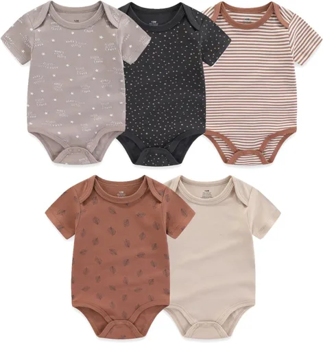 Vista 2 de Conjunto básico de ropa infantil de manga corta para bebé, 20 piezas para niños y niñas