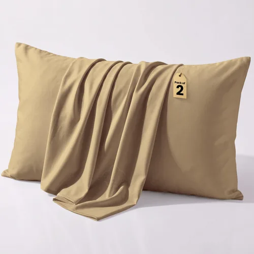 Vista 29 de COTTON STICH Juego de 2 fundas de almohada para niños pequeños, mini fundas de almohada de algodón de 600 hilos, fundas de almohada suaves y ligeras