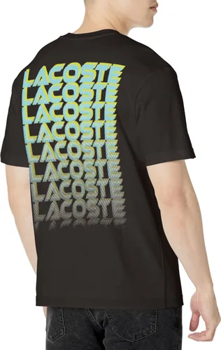 Vista 2 de Lacoste Camiseta estampada de algodón pesado para hombre
