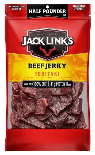 Vista 16 de Jack Link's Carne Crujiente de Res, con Pimienta, Bolsa Grande de Media Libra - Bocadillo de Carne Sabroso, Snacks de Proteína Listos para Comer