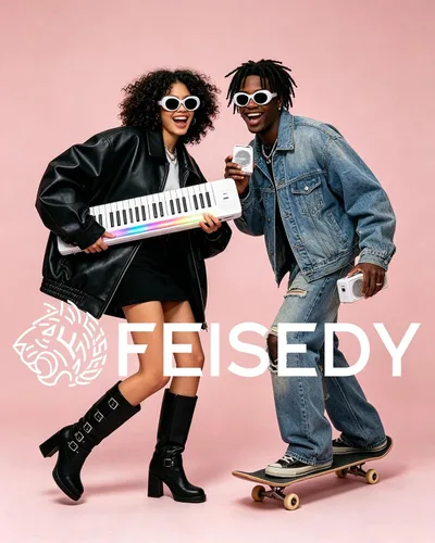 Vista 2 de FEISEDY Gafas de sol blancas ovaladas Clout Goggles para mujeres y hombres, retro, redondas, de moda, con montura, marco de disfraz estilo Clueless