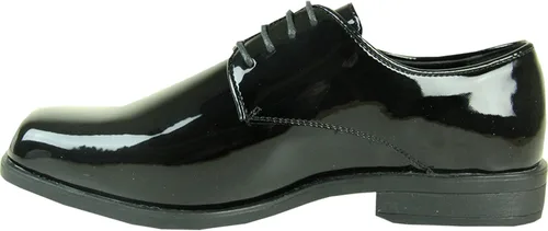 Vista 5 de VANGELO Zapato de vestir para hombre con lengüeta y esmoquin Oxford formal para baile de graduación, boda, uniforme ancho medio y ancho, negro