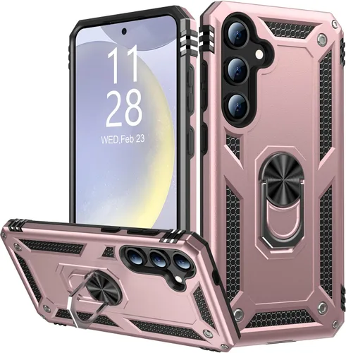 Vista 9 de IKAZZ Funda para Galaxy S21, Grado Militar Resistente a Golpes de Servicio Pesado Cubierta Protectora para Teléfono Pasa Prueba de Caída de 16 pies