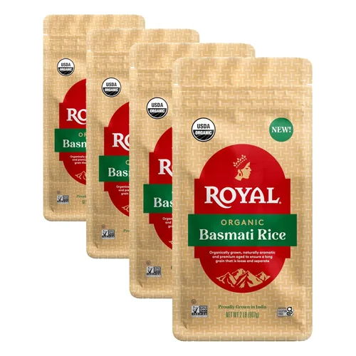 Vista 11 de Royal Arroz Basmati - Auténtico arroz basmati blanco de grano largo - Bolsa