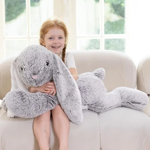 Vista 22 de BENINY Juguete de Peluche Grande de Ajolote Azul, Animal de Peluche Gigante de Ajolote de 39", Juguetes Grandes Regalo para Niñas Niños, Almohada