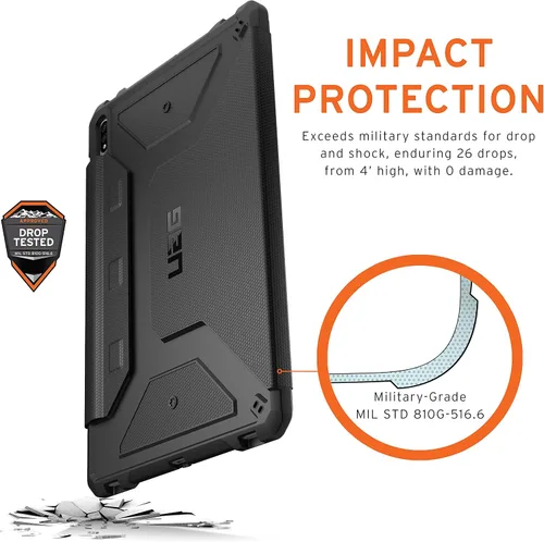 Vista 3 de URBAN ARMOR GEAR UAG - Funda protectora diseñada para Samsung Galaxy Tab S7 Plus, 12.4 pulgadas, funda protectora resistente resistente