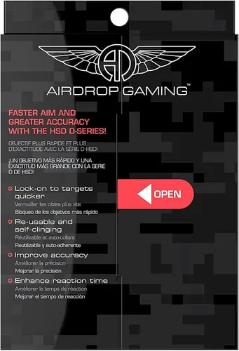 Vista 9 de HipShotDot D-Series Care Pack Reutilizables transparentes para Aim Sight Assist TV Juego de televisión o monitor calcomanía para videojuegos FPS