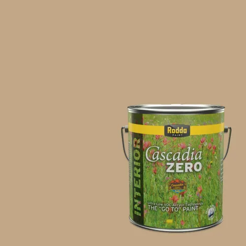 Vista 118 de Rodda Paint CASCADIA ZERO - Pintura plana e imprimación para interiores en uno, cuarto de galón, piel bronceada