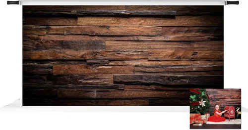 Vista 13 de Kate 2.1x1.5m Telón de fondo de madera para fotografía Vintage Marrón Retro Shiplap Foto Fondo de fiesta Rústico para fotografía Características