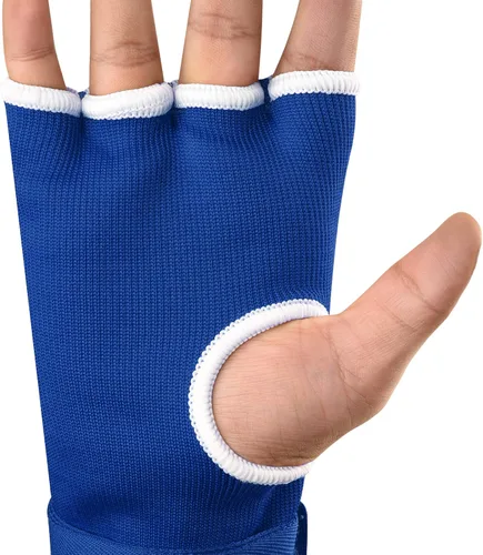Vista 7 de FISTRAGE - Guantes de boxeo para boxeo, para puñetazos, elásticos acolchados debajo de las manoplas, soporte rápido de muñeca larga, protector
