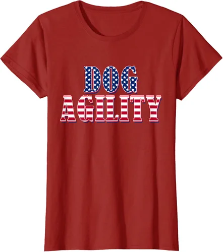 Vista 49 de Dog Agility American Flag - Camiseta de agilidad para perros, Negro