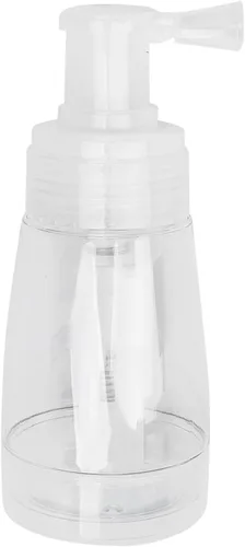 Vista 2 de Botella de spray de polvo para el cabello, botella de spray recargable vacía transparente, herramienta de peinado para el cabello, contenedores