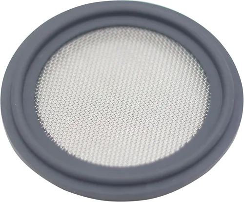 Vista 20 de HFS (R) 1,5 "Tri Clamp Screen Junta FKM w/Stainless Screen 10 Mesh (2000 μm)