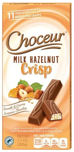Vista 2 de Choceur Chocolate europeo suave y cremoso, 7.1 oz (7.05 oz de avellana oscura)