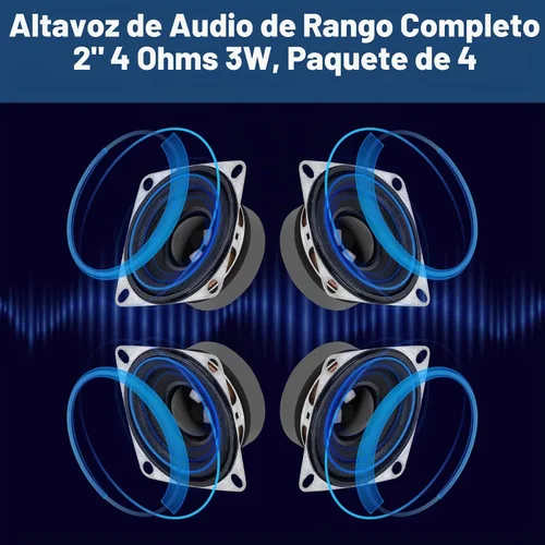Vista 4 de MakerHawk 2 "4 ohmios 3W gama completa altavoz de audio estéreo Woofer altavoz para Arduino (4pcs)