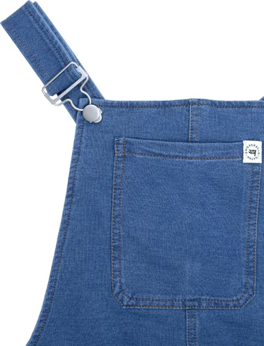 Vista 2 de Swoveralls Overalls Pantalón deportivo unisex, mediano, rizo francés índigo, mezcla de algodón orgánico, overol para hombre, overol para mujer