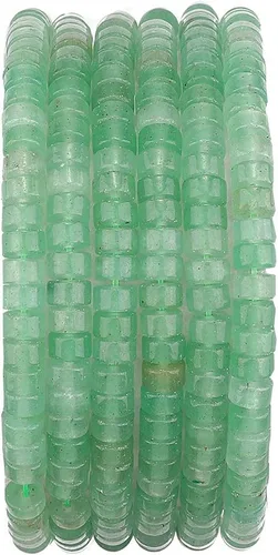 Vista 35 de BEADIA Cuentas Espaciadoras de Jade Natural Africano Planas Redondas Sueltas para Hacer Joyas con Abalorios 3mmx2mm 38cm