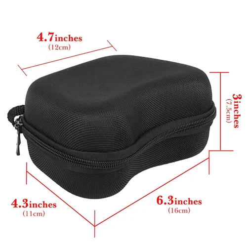 Vista 4 de Linkidea Funda rígida para controlador de viaje compatible con Luna Controller Wireless, Google Stadia, PS4/5, Xbox, Switch Pro Controller (negro)