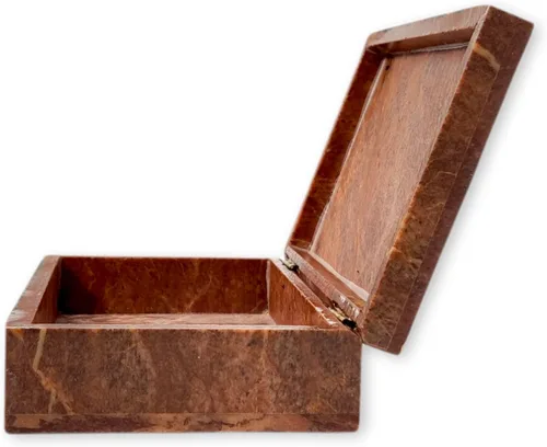 Vista 5 de Hashcart - Joyero decorativo, diseño de elefante con caja de mármol (6.0 x 4.0in)