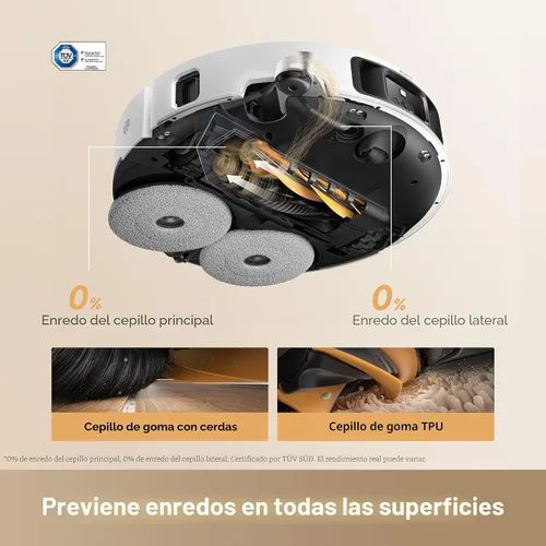 Vista 4 de dreame Aspiradora y trapeador robot L60 Ultra PE con reconocimiento de Blanco