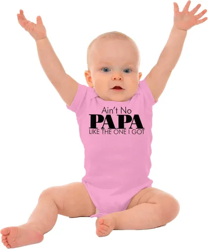 Vista 3 de Brisco Brands Ain't No Papa Like The One I Got Baby Romper Niños o Niñas