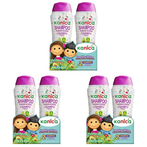 Vista 9 de KANICA Champú de aloe vera y aguacate sin parabenos, limpieza hidratante suave, fórmula natural nutritiva para el cuidado del cabello familiar