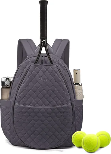 Vista 21 de Sucipi Bolsas de tenis para mujeres, Mochila bolsa acolchada para raqueta de tenis para raqueta de tenis, palas de pickleball, bádminton