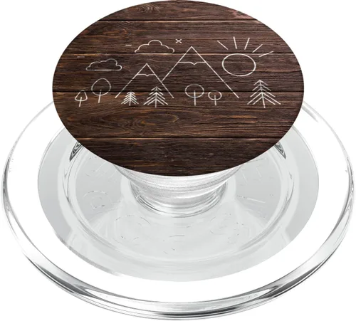 Vista 9 de PopSockets PopSockets - Diseño gráfico de senderismo para hombres y mujeres