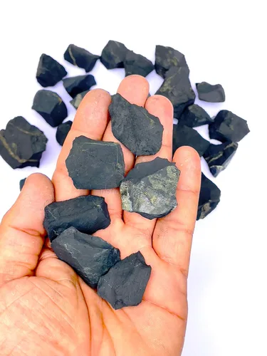 Vista 7 de Piedras de Shungita, piedras de shungita de cristal para purificación de agua - 1.181-2.756 in Piedra Shungite Original (5 piezas)