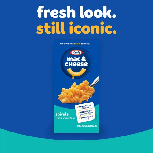 Vista 4 de Kraft Spirals Original Mac & Cheese - Cena de Macarrones con Queso, Caja de 5.5 oz