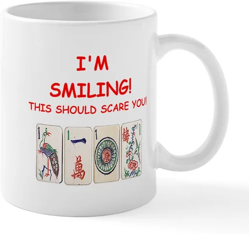 Vista 62 de CafePress Mahjong Mugs - Taza de café de cerámica de 11 oz (11.0 fl oz)