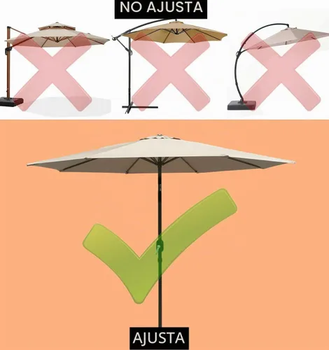 Vista 5 de ontheway 11FT Patio Umbrella Enhanced Replacement Canopy Market Table 8 Ribs Umbrella Canopy Beige