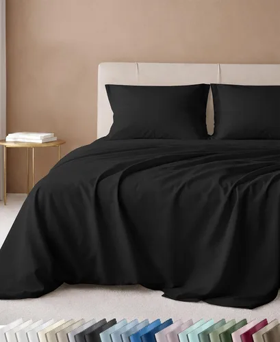 Vista 33 de California Design Den Juego de sábanas tamaño King, 100% algodón, sábanas lujosas de 600 hilos con bolsillo profundo, ropa de cama duradera con 16