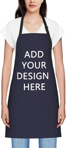 Vista 82 de Delantales personalizados para mujer, diseño de delantal de chef ajustable con nombre, textos, fotos, flores, regalos para el día de la madre